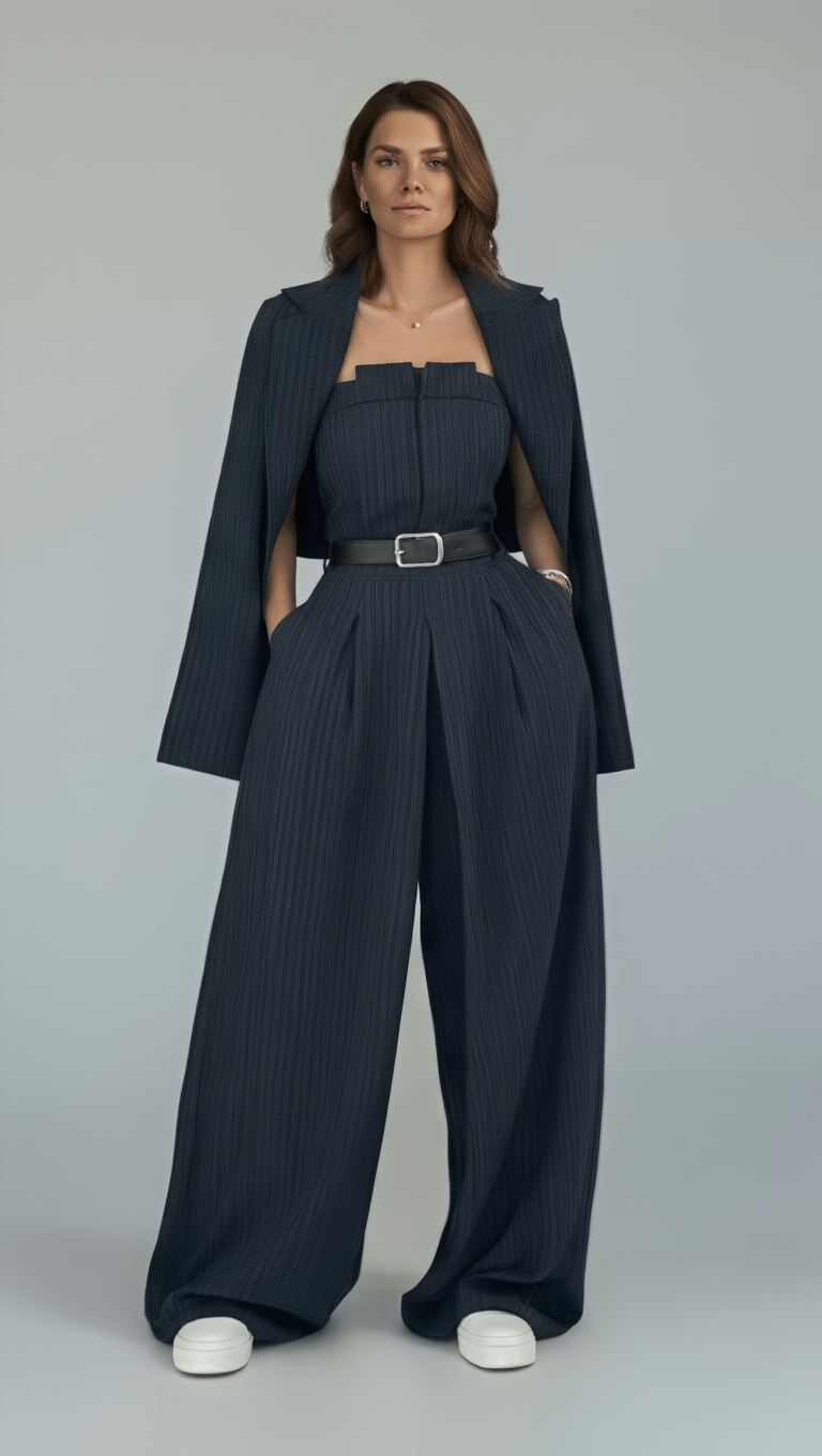 Conjunto Eclat™ para mujer con corpiño y chaqueta: estilo elegante y moderno